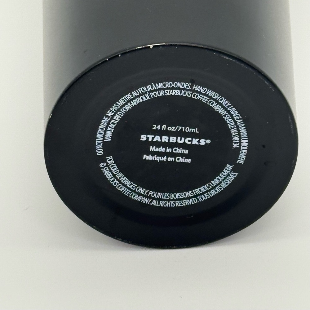 Starbucks Matte Black Tumbler Cup Venti Double Walled Stainless Cold Cup 20 oz - Picture 8 of 13
